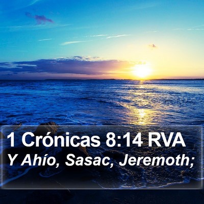 1 Crónicas 8:14 RVA Bible Verse Image