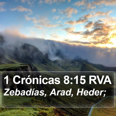 1 Crónicas 8:15 RVA Bible Verse Image