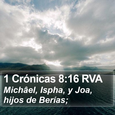 1 Crónicas 8:16 RVA Bible Verse Image
