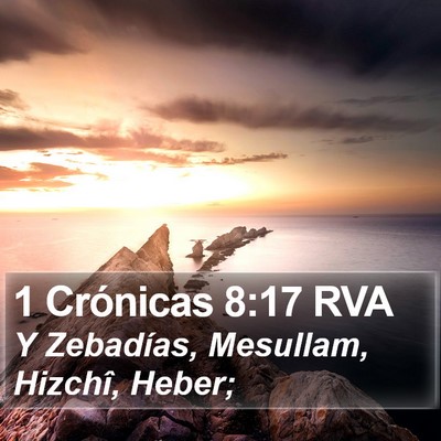 1 Crónicas 8:17 RVA Bible Verse Image