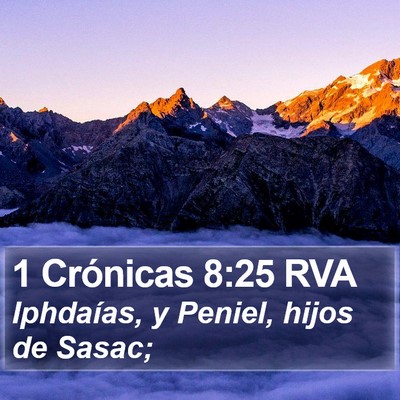 1 Crónicas 8:25 RVA Bible Verse Image