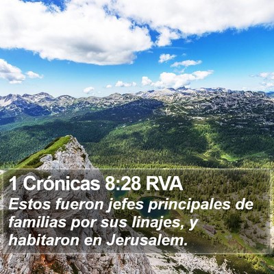1 Crónicas 8:28 RVA Bible Verse Image
