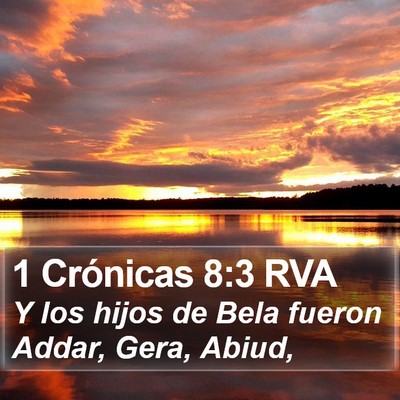 1 Crónicas 8:3 RVA Bible Verse Image