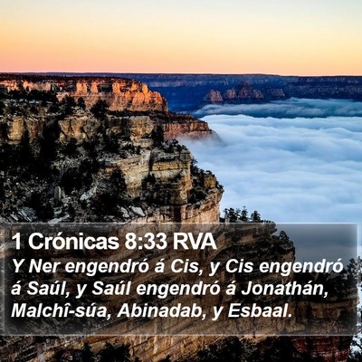 1 Crónicas 8:33 RVA Bible Verse Image