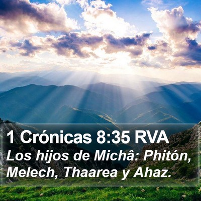 1 Crónicas 8:35 RVA Bible Verse Image