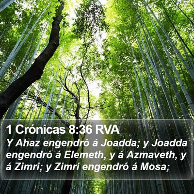 1 Crónicas 8:36 RVA Bible Verse Image