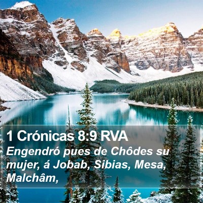 1 Crónicas 8:9 RVA Bible Verse Image