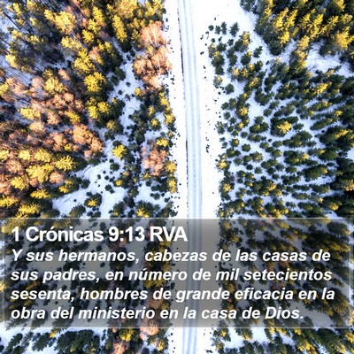 1 Crónicas 9:13 RVA Bible Verse Image