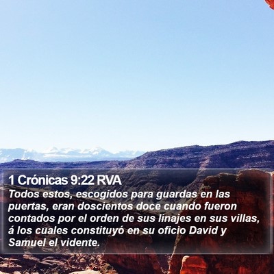 1 Crónicas 9:22 RVA Bible Verse Image