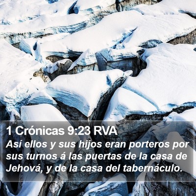 1 Crónicas 9:23 RVA Bible Verse Image