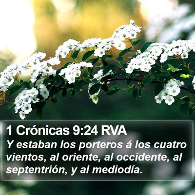 1 Crónicas 9:24 RVA Bible Verse Image