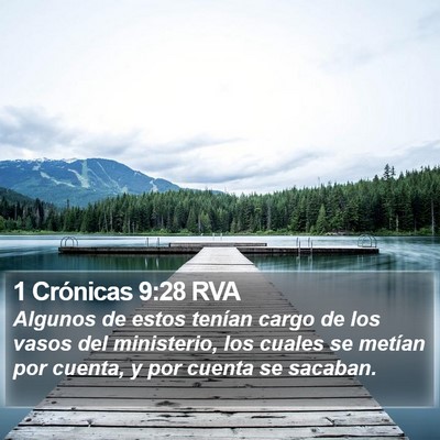 1 Crónicas 9:28 RVA Bible Verse Image