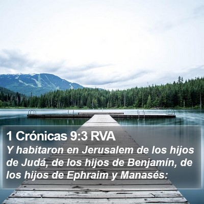 1 Crónicas 9:3 RVA Bible Verse Image
