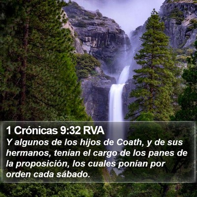 1 Crónicas 9:32 RVA Bible Verse Image