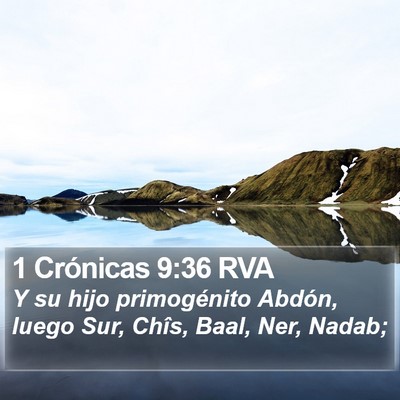 1 Crónicas 9:36 RVA Bible Verse Image