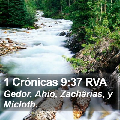 1 Crónicas 9:37 RVA Bible Verse Image