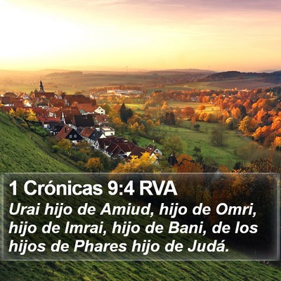 1 Crónicas 9:4 RVA Bible Verse Image