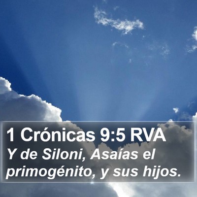 1 Crónicas 9:5 RVA Bible Verse Image