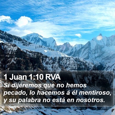 1 Juan 1:10 RVA Bible Verse Image