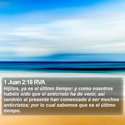 1 Juan 2:18 RVA Bible Verse Image