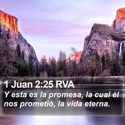 1 Juan 2:25 RVA Bible Verse Image