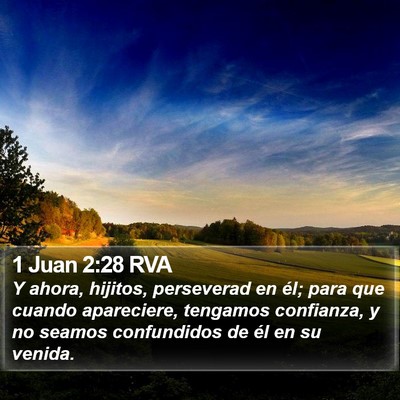 1 Juan 2:28 RVA Bible Verse Image