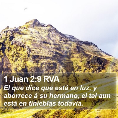 1 Juan 2:9 RVA Bible Verse Image