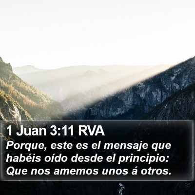 1 Juan 3:11 RVA Bible Verse Image