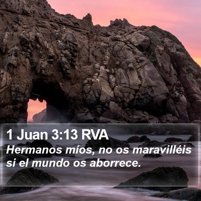 1 Juan 3:13 RVA Bible Verse Image