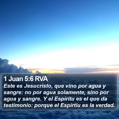 1 Juan 5:6 RVA Bible Verse Image