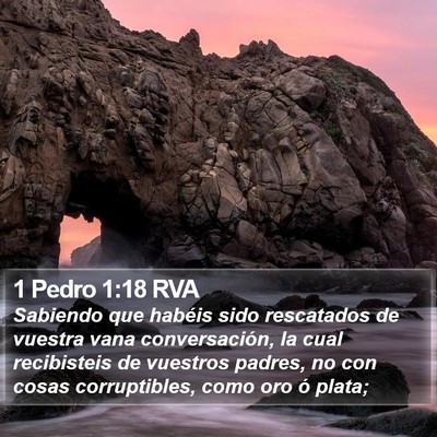 1 Pedro 1:18 RVA Bible Verse Image