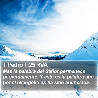 1 Pedro 1:25 RVA Bible Verse Image