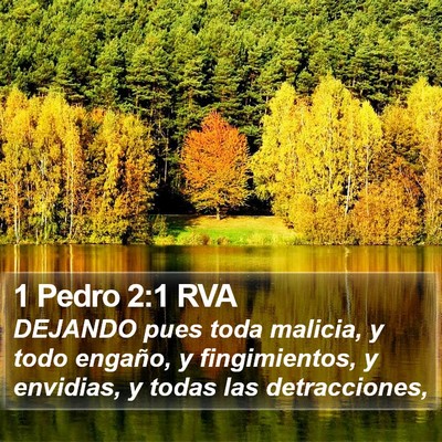 1 Pedro 2:1 RVA Bible Verse Image