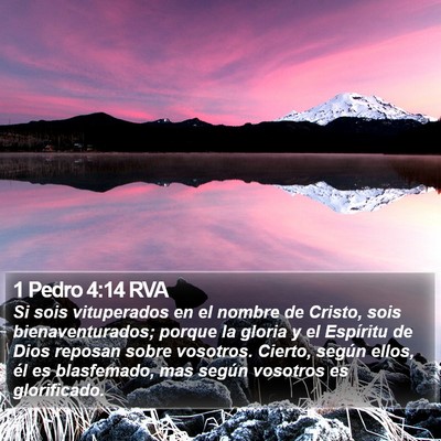 1 Pedro 4:14 RVA Bible Verse Image