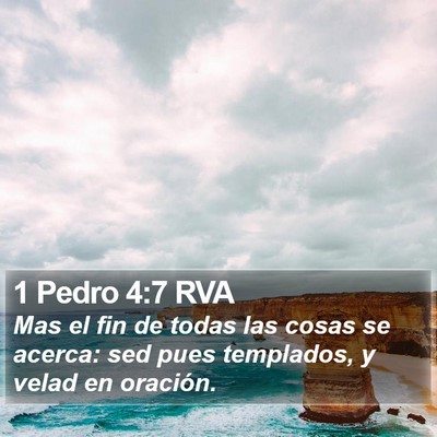1 Pedro 4:7 RVA Bible Verse Image