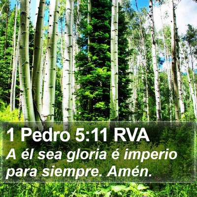 1 Pedro 5:11 RVA Bible Verse Image