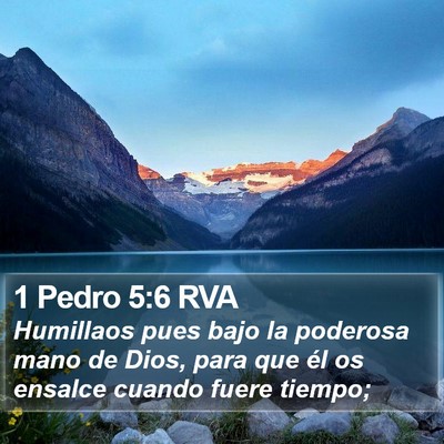 1 Pedro 5:6 RVA Bible Verse Image