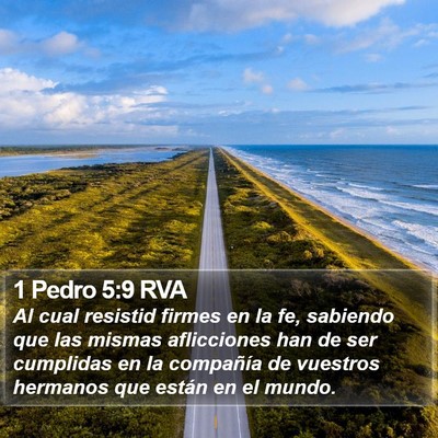 1 Pedro 5:9 RVA Bible Verse Image