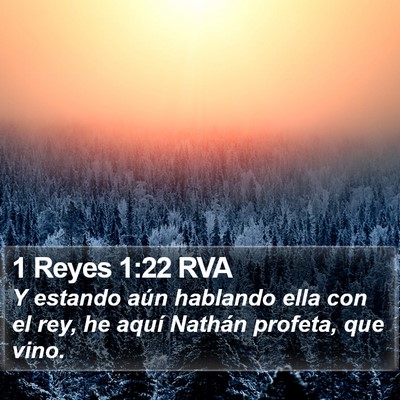 1 Reyes 1:22 RVA Bible Verse Image