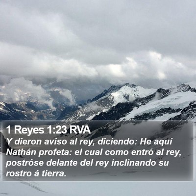 1 Reyes 1:23 RVA Bible Verse Image