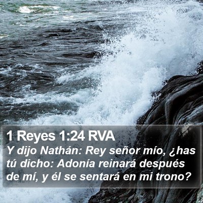 1 Reyes 1:24 RVA Bible Verse Image