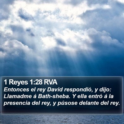 1 Reyes 1:28 RVA Bible Verse Image
