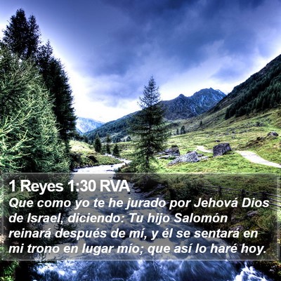 1 Reyes 1:30 RVA Bible Verse Image