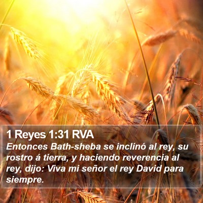 1 Reyes 1:31 RVA Bible Verse Image