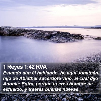 1 Reyes 1:42 RVA Bible Verse Image