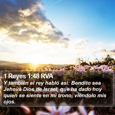 1 Reyes 1:48 RVA Bible Verse Image