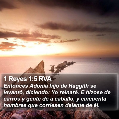 1 Reyes 1:5 RVA Bible Verse Image