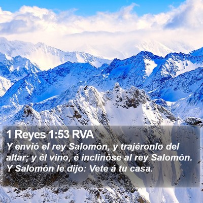 1 Reyes 1:53 RVA Bible Verse Image