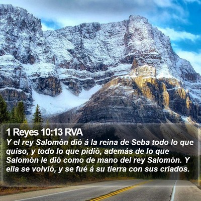 1 Reyes 10:13 RVA Bible Verse Image