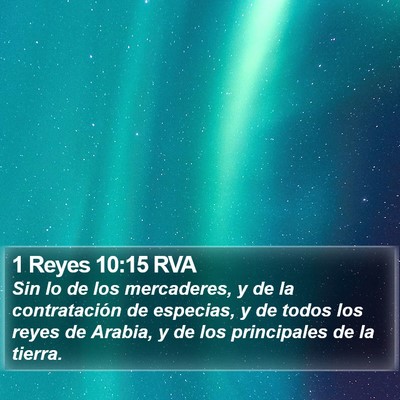 1 Reyes 10:15 RVA Bible Verse Image